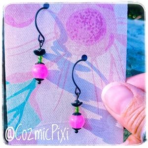 NEW✨Handmade Candy Jade Beaded Earrings